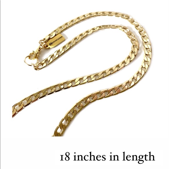 Erin Fader SS + EF 18k Gold Overlay Chain Necklace - Picture 3 of 4